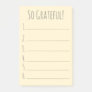 Post-it® Simple Liste De Gratitude Jaune Si Gratuit