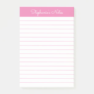 Post-it® Simple Lumineuse Rosée Personnalisée