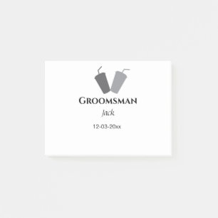 Post-it® SIMPLE MINIMAL ajouter votre nom toiletteur person