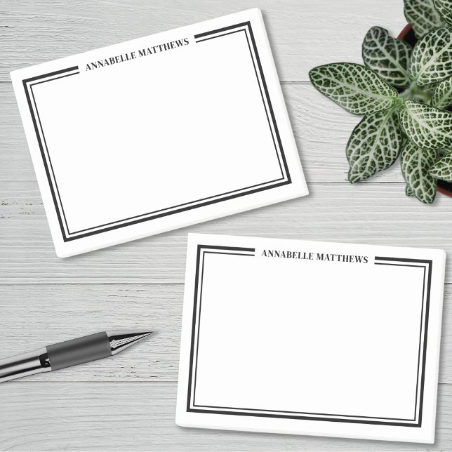 Post-it® Simple Minimalist Monogram (Simple Minimalist Monogram Post-it Notes)