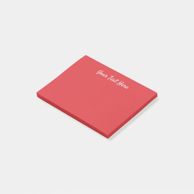 Post-it® Simple Populaire solide rouge (Incliné)
