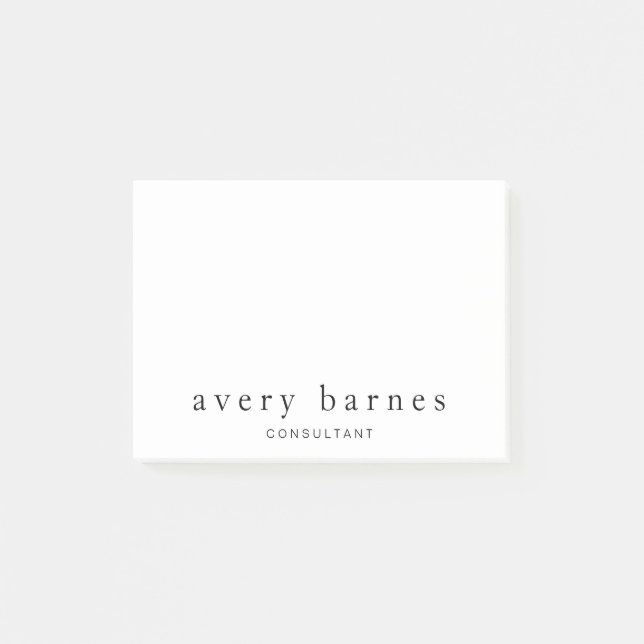 Post-it® Simple White Creative Professional Moderne (Devant)