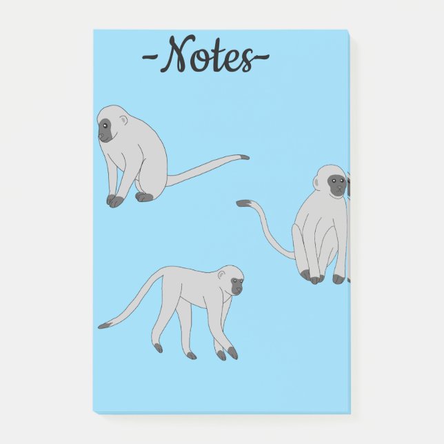Post-it® Singe de velours (Devant)