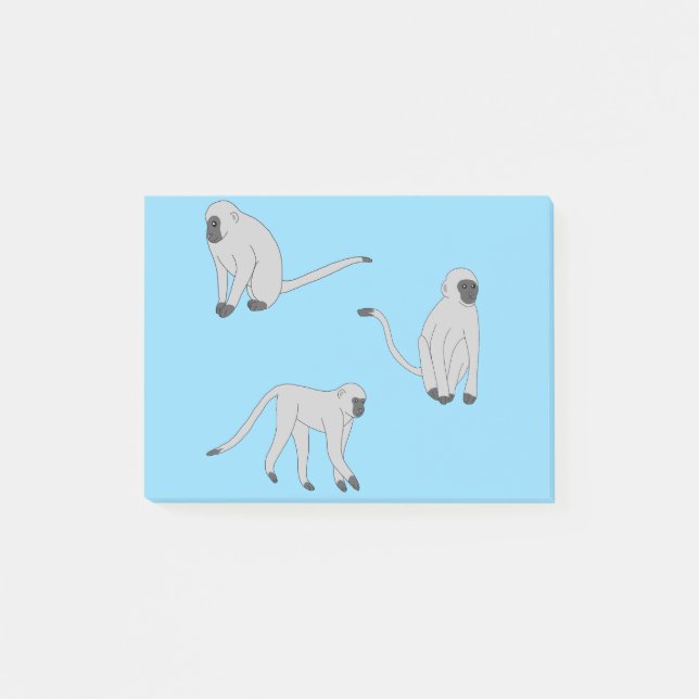Post-it® Singes velours (Devant)