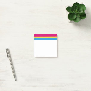Post-it® SlipperyJoe pansexuel drapeau de la fierté rose am