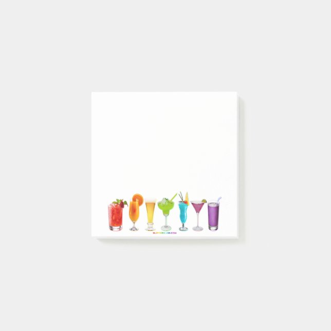 Post-it® SlipperyJoe's cheers alcools cocktails LGBTQIA gay (Devant)