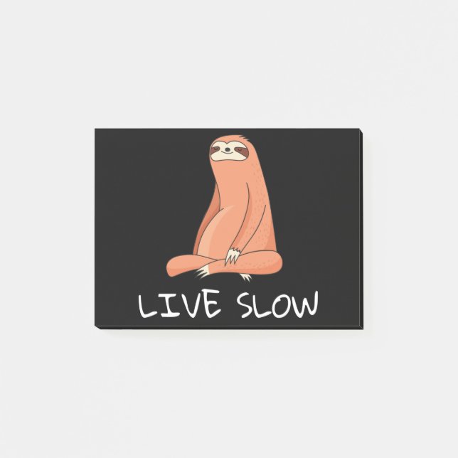 Post-it® Sloth Live Lent (Devant)