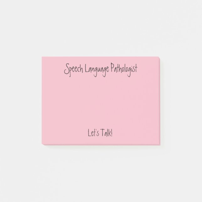 Post-it® SLP (orthophoniste) publie ses notes (Devant)