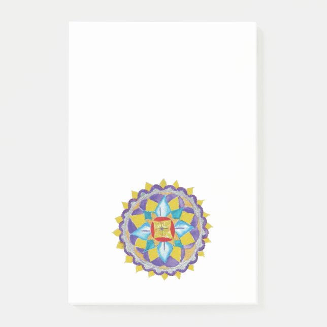 Post-it® SMall mandala dessin Dessin Post-it Notes (Devant)