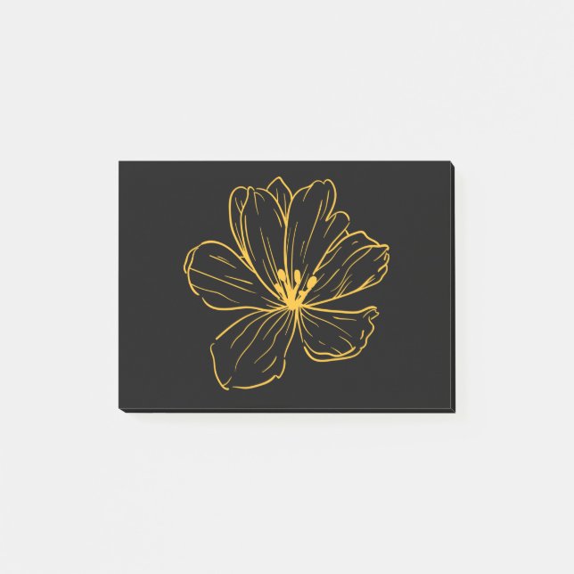 Post-it® Small yellow flower - Kook Art Post-it Notes (Front)