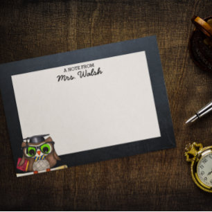 Post-it® Smart Owl Chalkboard Professeur personnalisé