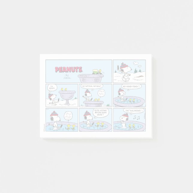 Post-it® Snoopy & Amis Jeu de hockey (Devant)