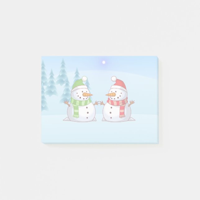 Post-it® Snowman Playdate (Devant)