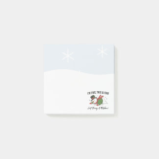 Post-it® Snowman Post It Notes | I'm Fine