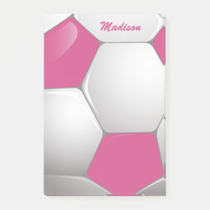 Post-it® Soccer Ball Pink and White