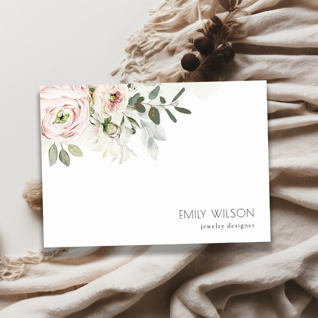 Post-it® Soft Chic Blush Pink Peony Feuilleté Botanique Flo (Créateur téléchargé)