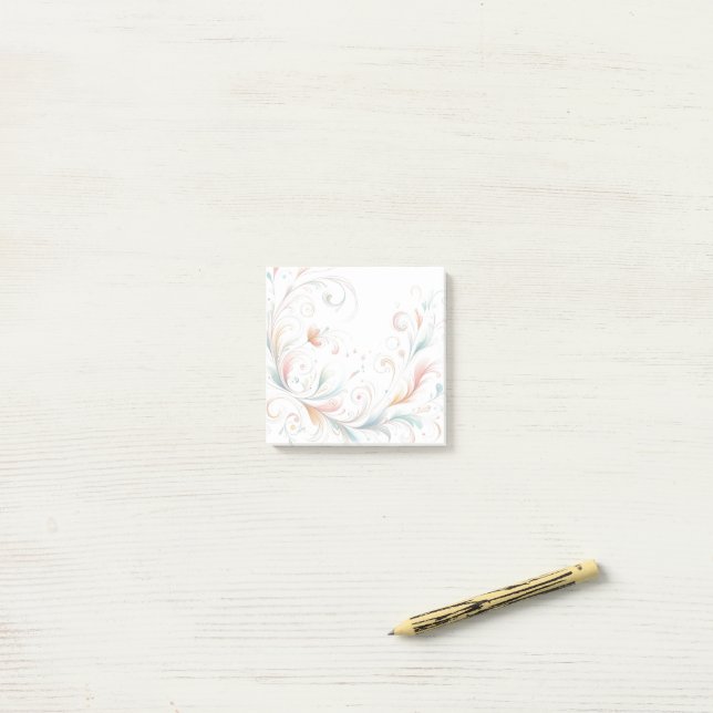 Post-it® Soft Flourish Desk  Notes - Notes (Sur un bureau)