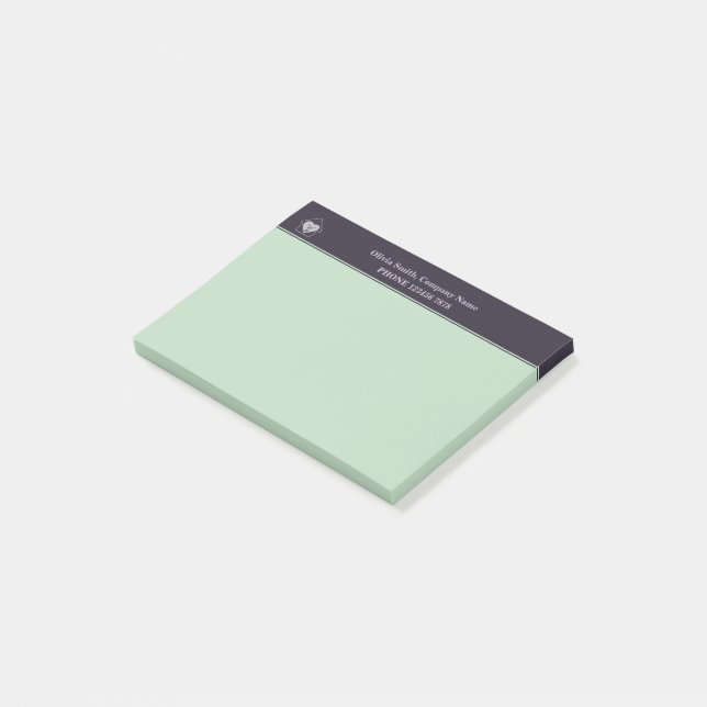 Post-it® Soins aux personnes âgées pourpres et bleues Swag  (Incliné)