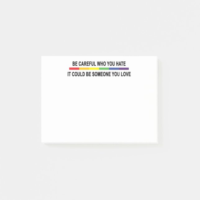 Post-it® Sois Prudent Qui Tu Détestes (Devant)