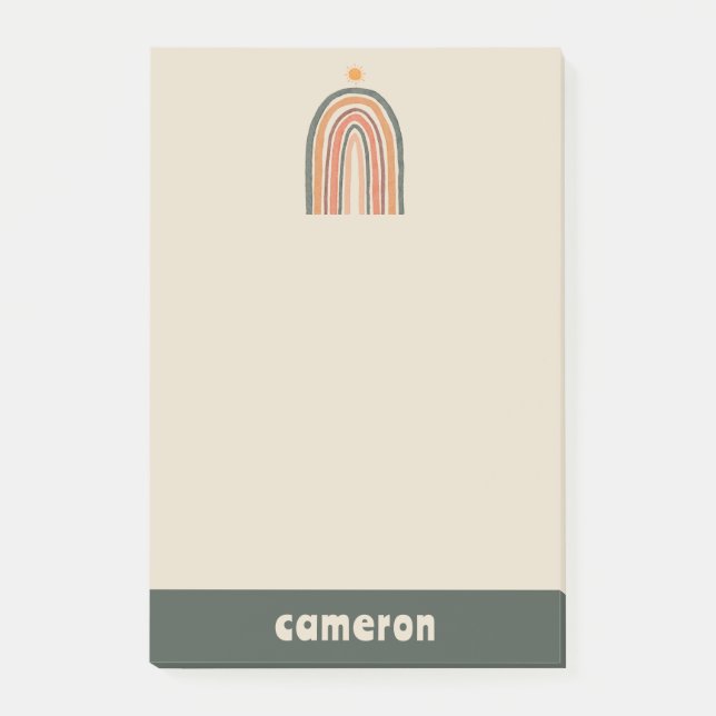 Post-it® Soleil sur un arc-en-ciel (Devant)