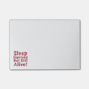 Post-it® Sommeil déshérité mais encore vivant en framboi