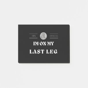 Post-it® Son Im Officiel Sur Mon Dernier Amputé De Jambe H