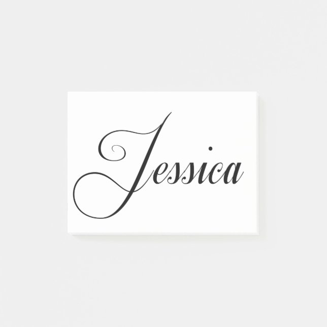 Post-it® Son nom est Jessica Calligraphy (Devant)