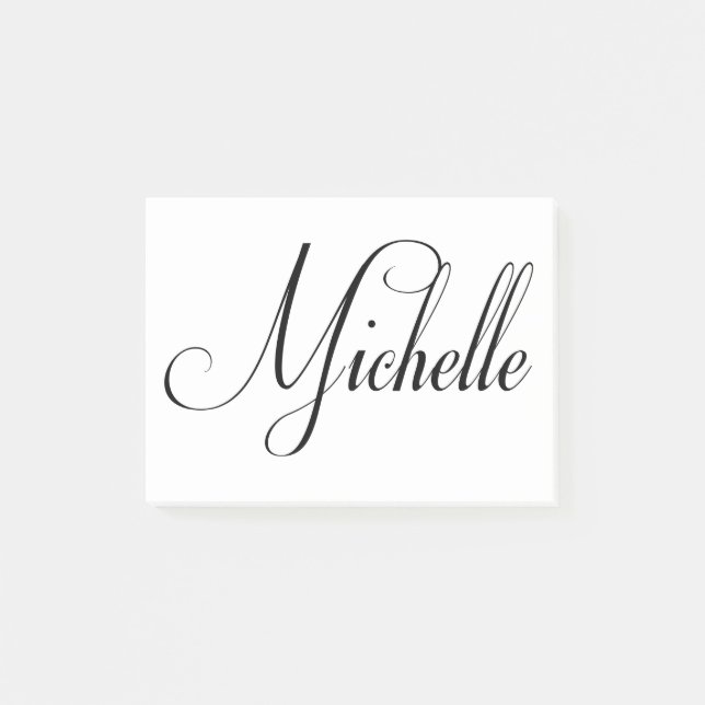 Post-it® Son nom est Michelle Calligraphy (Devant)