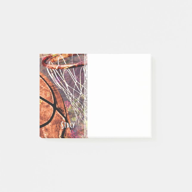 Post-it® Son nom filles basket (Devant)
