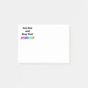 Post-it® Sortez et restez dehors !