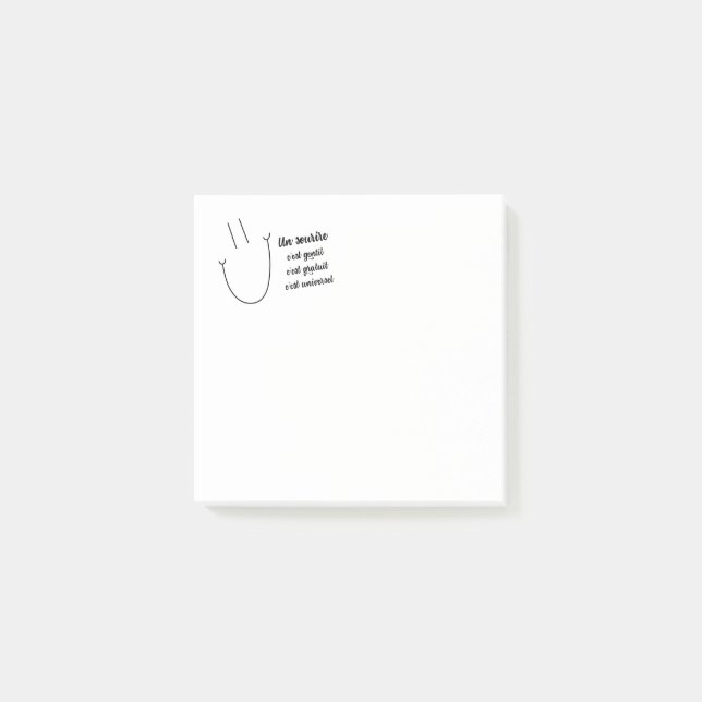 Post-it® Sourire de l'ONU (Devant)