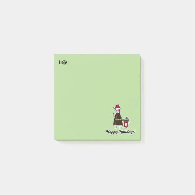 Post-it® Soy Sauce Bouteille Paquet enfant Noël Père Noël (Devant)
