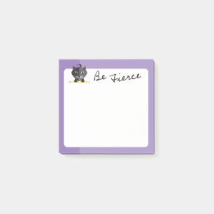 Post-it® Soyez Des Chats Noirs Fierces Chic Avec Un Crayon