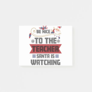 Post-it® Soyez gentil avec le Père Noël instituteur vous re