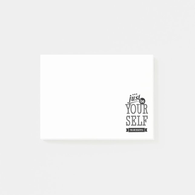 Post-it® Soyez juste vous-même que vous êtes beaux (Devant)