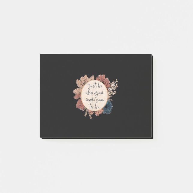 Post-it® Soyez Qui Dieu Vous Devez Être La Bible Jésus Aima (Devant)