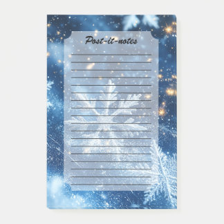 Post-it® Sparkling Glitter Snowflakes Winter Christmas