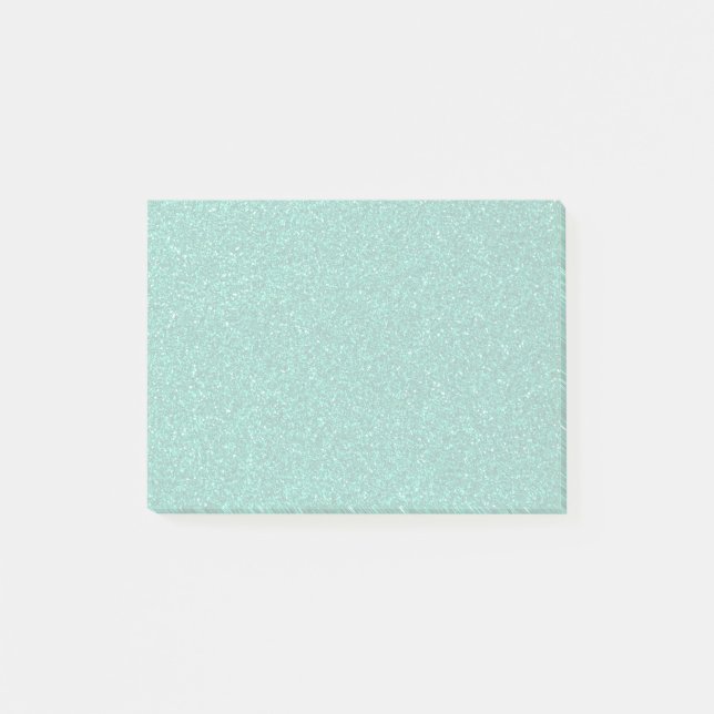 Post-it® Sparkling Green Glitter (Devant)