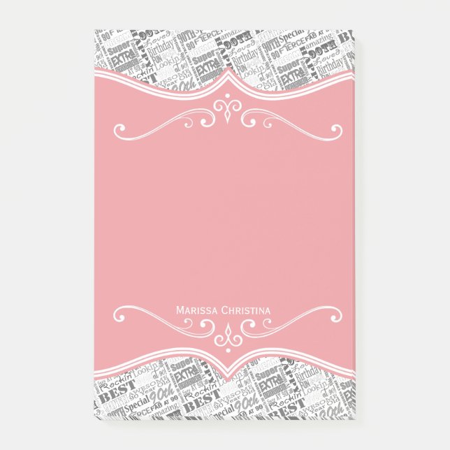 Post-it® Special 90th Birthday Party Cadeaux personnalisés (Devant)