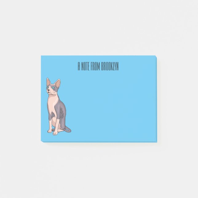 Post-it® Sphynx cat (Devant)