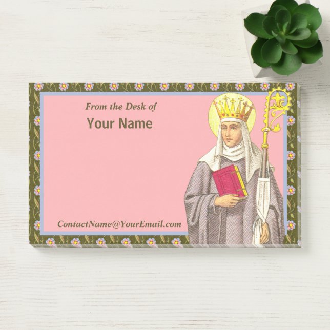 Post-it® St. Audrey (Etheldreda) (P 003) 10"x6" (Bureau)