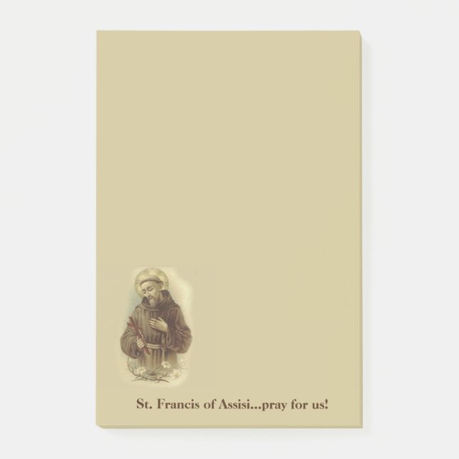 Post-it® St Francis du saint patron d'Assisi des animaux (Devant)