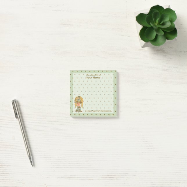 Post-it® St. Michael l'archange (RLS 12, Style 2) 3"x3" (Bureau)