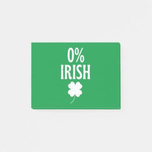 Post-it® St Patrick's Day 0% irlandais