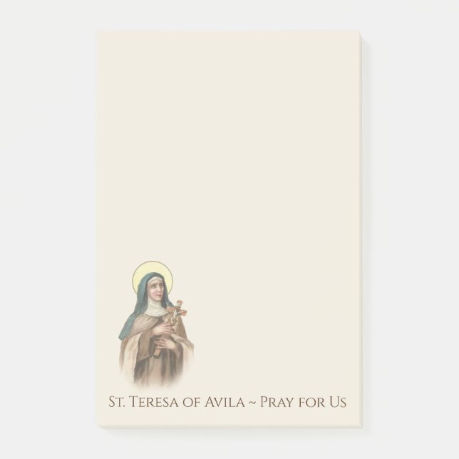 Post-it® St Teresa de nonne carmélite religieuse d'Avila (Devant)