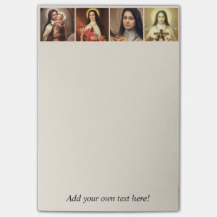 Post-it® St Therese le petit crucifix de roses de fleur