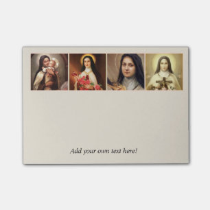 Post-it® St Therese le petit crucifix de roses de fleur