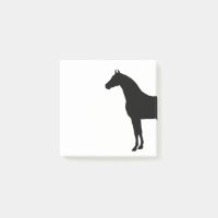 Stallion Noir Elégant Horse Silhouette Dessin