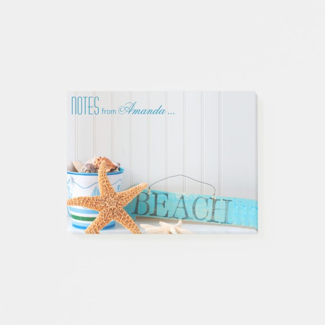 Post-it® Starfish Beach Personnalisé (Devant)