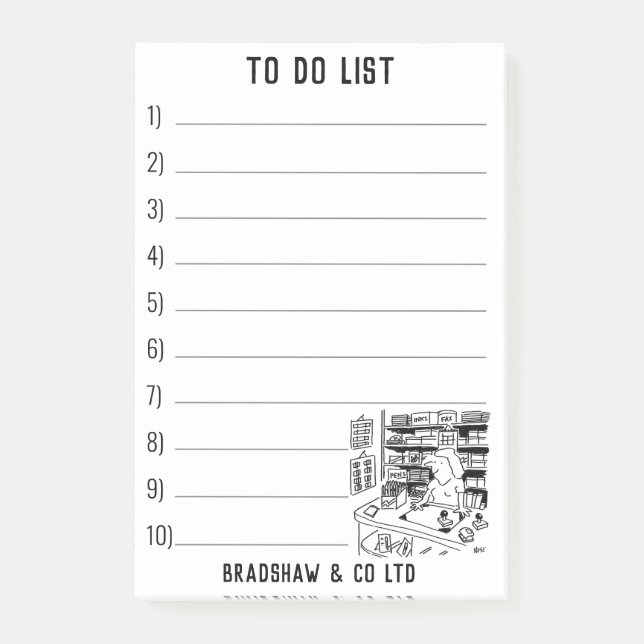 Post-it® Stationers Papeterie Boutique pour personnaliser (Devant)
